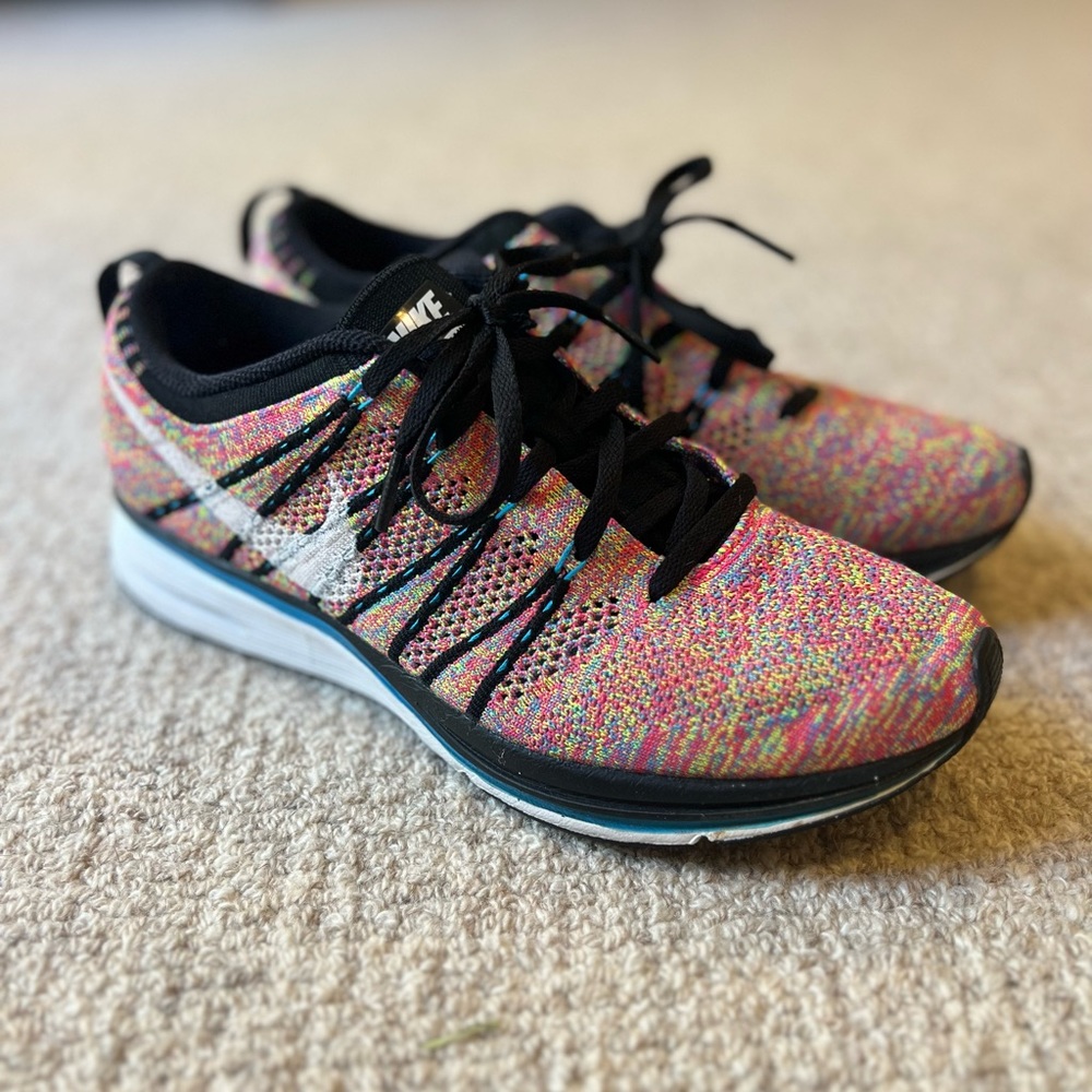👟 NIKE FLYKNIT TRAINER+ - MULTICOLOR - MENS 7.5 [RARE]